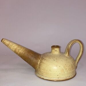 Speckled Cream Ceramic Watering Can New
